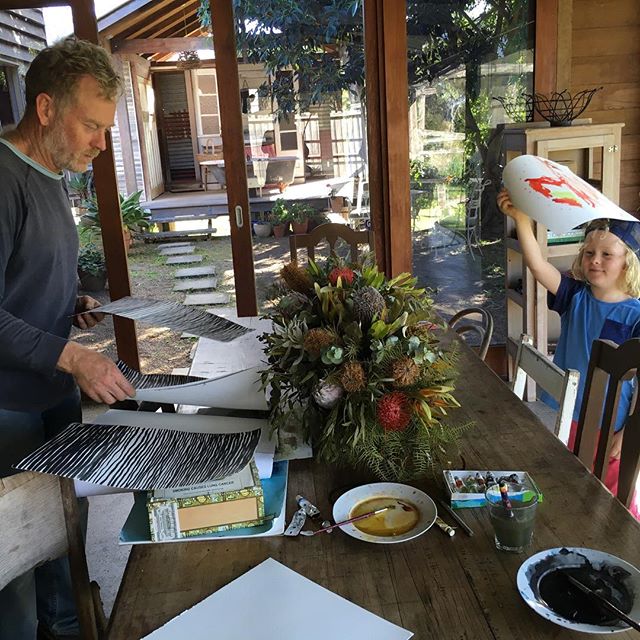 The Barn has been host to many wonderful people this week. Our friends had a beautiful dinner party, it was the perfect location for a heartfelt film clip, Airbnb guests, photographic student architectural photo shoot and today, its ours again, for creating art.