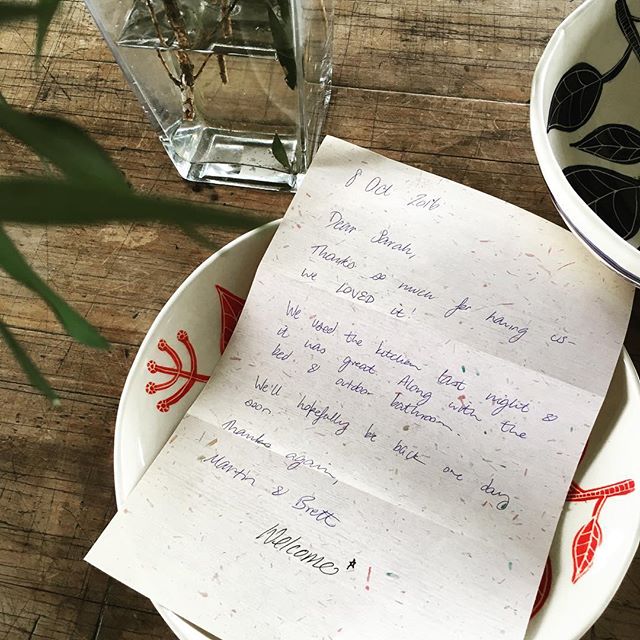 Beautiful love letters. Changeovers are always a pleasure when I get one of these.