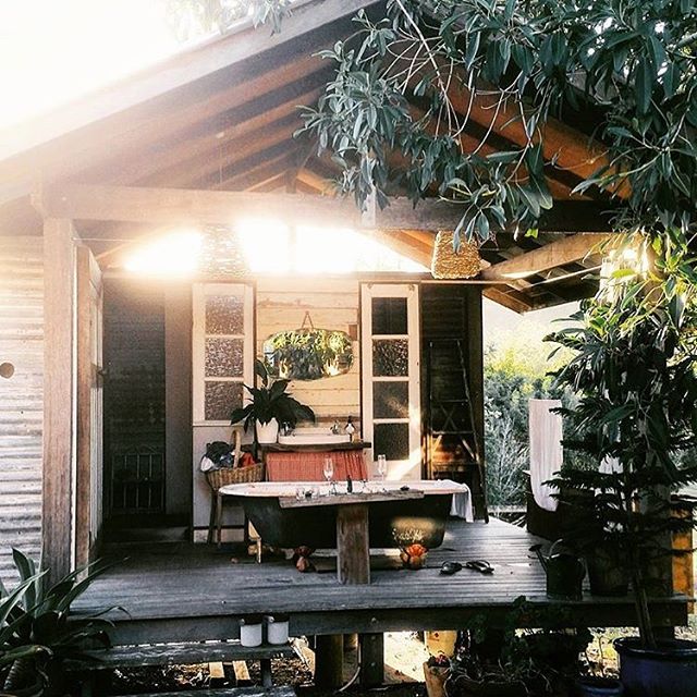After the rain, baths! Lots of baths!
